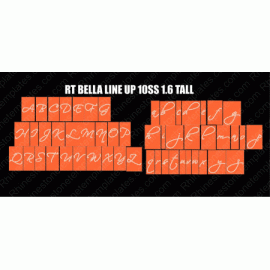 Rt Bella Rhinestone Alphabet Download EPS SVG