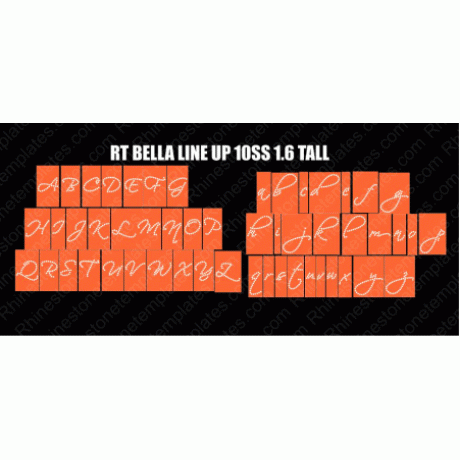 Rt Bella Rhinestone Alphabet Download EPS SVG