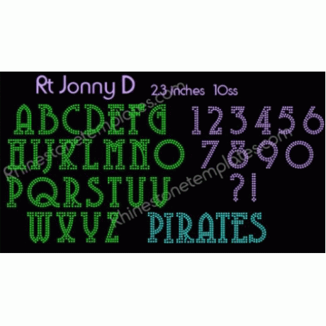 Rhinestone Alphabet Rt Jonny D Line ups Download EPS SVG