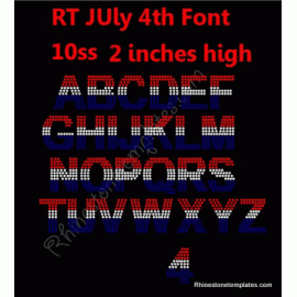 Rhinestone Alphabet RT July 4th Download Line ups