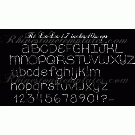 Rt LaLa 1.7Line up Rhinestone Alphabet SVG EPS Digital Rt LaLa 1.7Line up Rhinestone Alphabet SVG EPS Digital