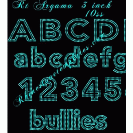 Rt Argama Rhinestone Alphabet TTF Font