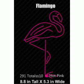 Flamingo Rhinestone Digital Download EPS SVG