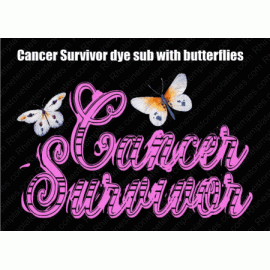Cancer Survivor With Butterflies Dye sublimation Download