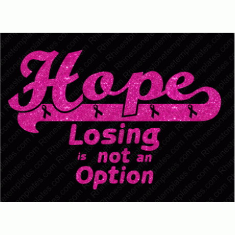 Hope losing is not a Option Awareness Cancer Digital EPS SVG