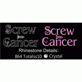 Screw Cancer Duo Digital Design EPS SVG
