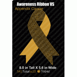 Awareness Ribbon For Appendix Cancer Transfer