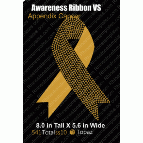 Awareness Ribbon For Appendix Cancer Transfer