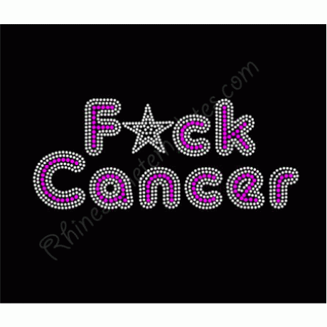 F*ck Cancer Rhinestone Digital Download EPS SVG