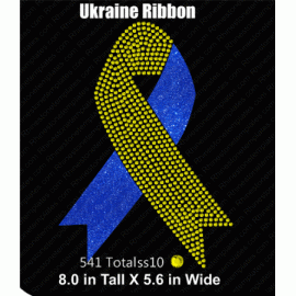 Ukraine Ribbon VS Design EPS SVG