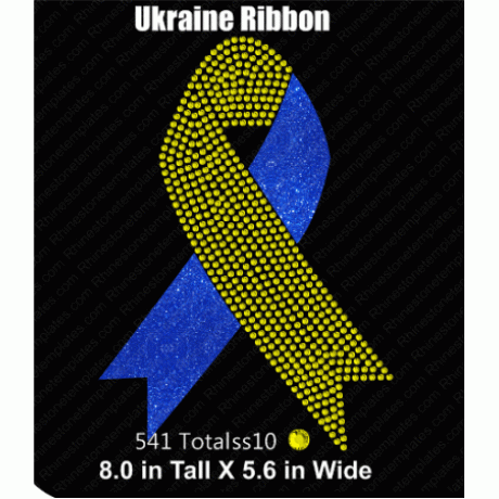 Ukraine Ribbon VS Design EPS SVG