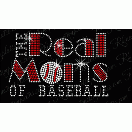 The Real Moms of Baseball 2 colors Design EPS SVG
