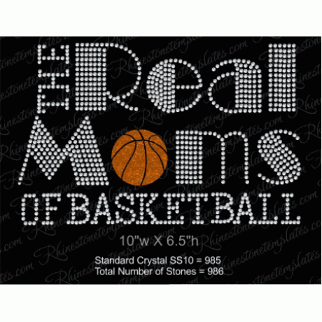 Real Moms of Basketball One Color Rhinestone Download