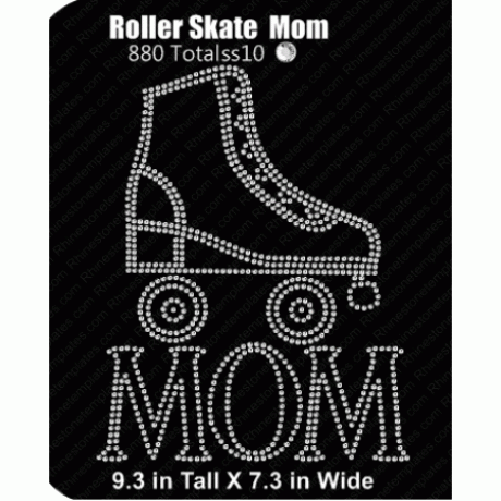 Roller Skate Mom Digital Design EPS SVG