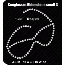 Sunglasses Small 3 Rhinestone Download EPS SVG