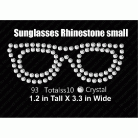 Sunglasses Small Rhinestone Download EPS SVG