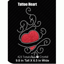 Tattoo Heart Design EPS SVG