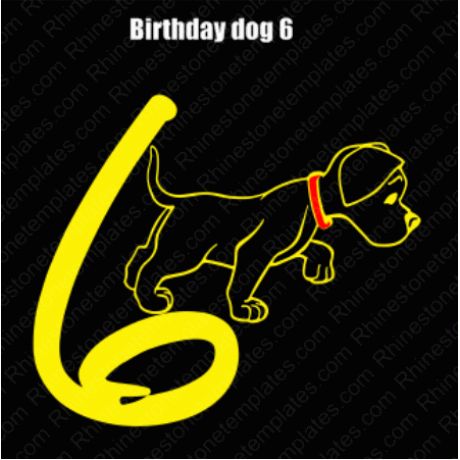 Birthday Dog 6 Download EPS SVG