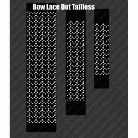 Cheer Bow Lace Dot Tailless Digital Trio