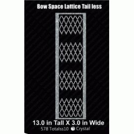 Cheer Bow Space Lattice Tailless Rhinestone Download EPS SVG