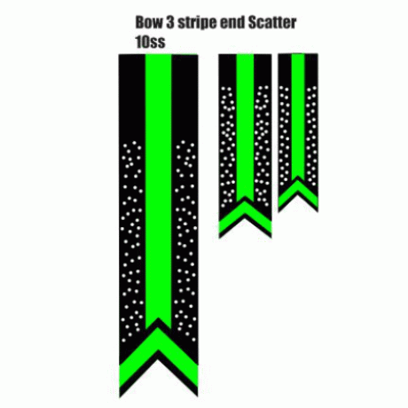 Cheer Bow 3 Stripe End Scatter Download EPS SVG