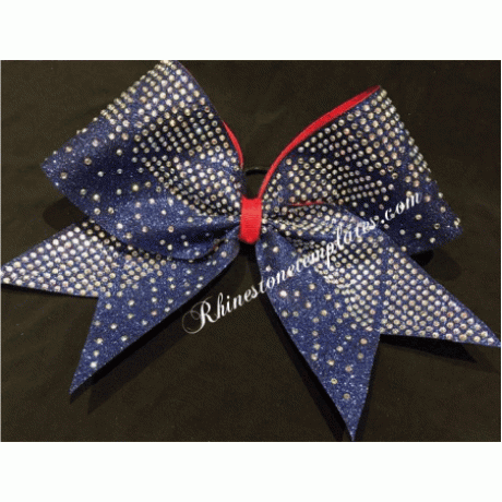 Cheer Bow Argyle 3 Rhinestone Download EPS SVG