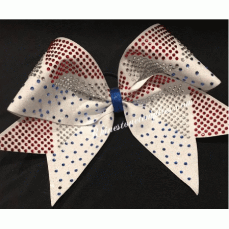 Cheer Bow Argyle 3 Rhinestone Download EPS SVG