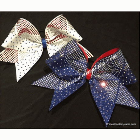 Cheer Bow Argyle 3 Rhinestone Download EPS SVG