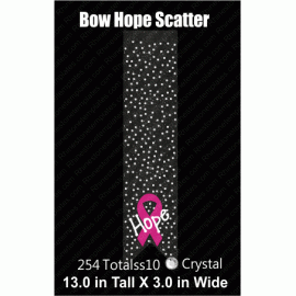 Cheer Bow Hope Scatter Rhinestone Download EPS SVG
