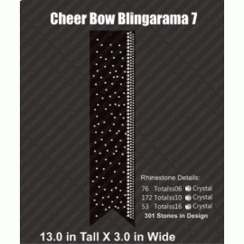 Cheer Bow Blingarama 7 Rhinestone Download EPS SVG