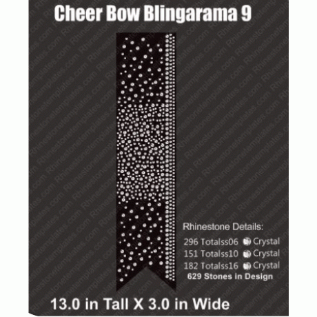 Cheer Bow Blingarama 9 Rhinestone Download EPS SVG