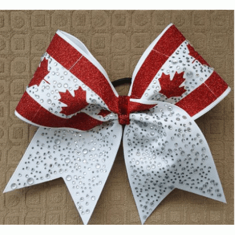 Cheer Bow Canada Spray Open Download EPS SVG