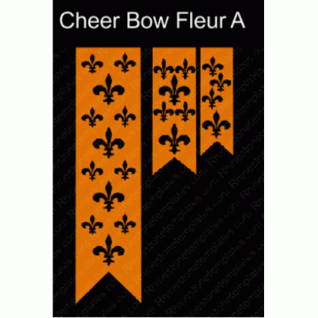 Cheer Bow Fleur A Trio Design Download eps svg