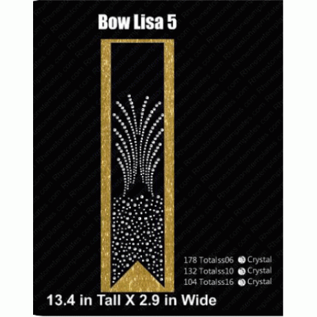 Cheer Bow Lisa 5 Scatter Rhinestone Download EPS SVG