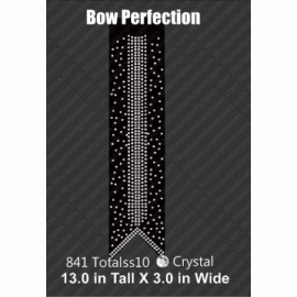 Cheer Bow Perfection Rhinestone Digital Design EPS SVG