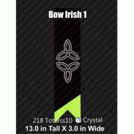Cheer Bow Irish 1 Rhinestone Download EPS SVG