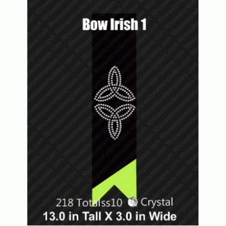 Cheer Bow Irish 1 Rhinestone Download EPS SVG