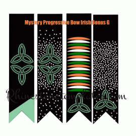 Cheer Bow Irish Bundle G Rhinestone Download EPS SVG 