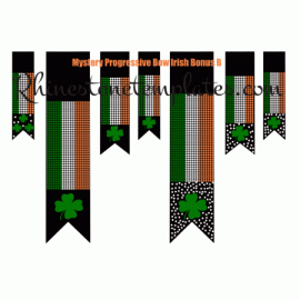 Cheer Bow Irish Bundle B Rhinestone Download EPS SVG 