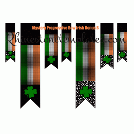 Cheer Bow Irish Bundle B Rhinestone Download EPS SVG 
