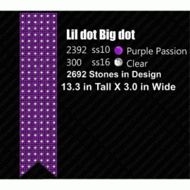 Cheer Bow Big dot lil dot Rhinestone Template Set