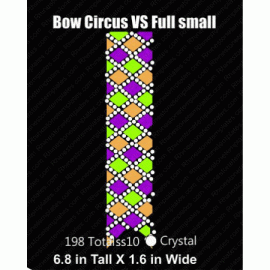 Cheer Bow Circus VS Full Small Rhinestone Download EPS SVG
