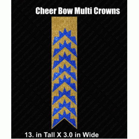 Cheer Bow Multi Crowns Download EPS SVG