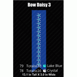 Cheer Bow Daisy 3 Rhinestone Download EPS SVG