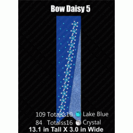 Cheer Bow Daisy 5 Rhinestone Download EPS SVG