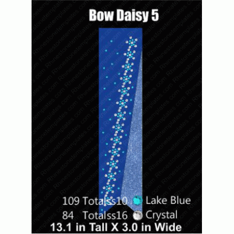 Cheer Bow Daisy 5 Rhinestone Download EPS SVG