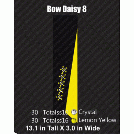 Cheer Bow Daisy 8 Rhinestone Download EPS SVG