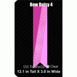 Cheer Bow Daisy 4 Rhinestone Download EPS SVG