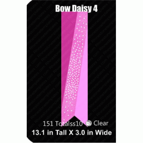Cheer Bow Daisy 4 Rhinestone Download EPS SVG