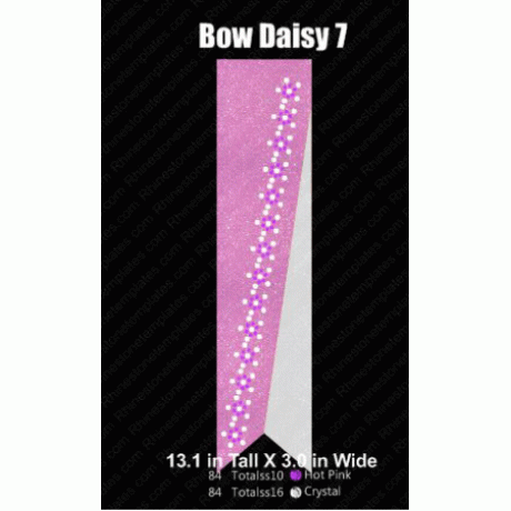 Cheer Bow Daisy 7 Rhinestone Download EPS SVG